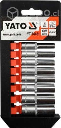 Juego dados largo 1/4 8pcs. yt-14431 - yato