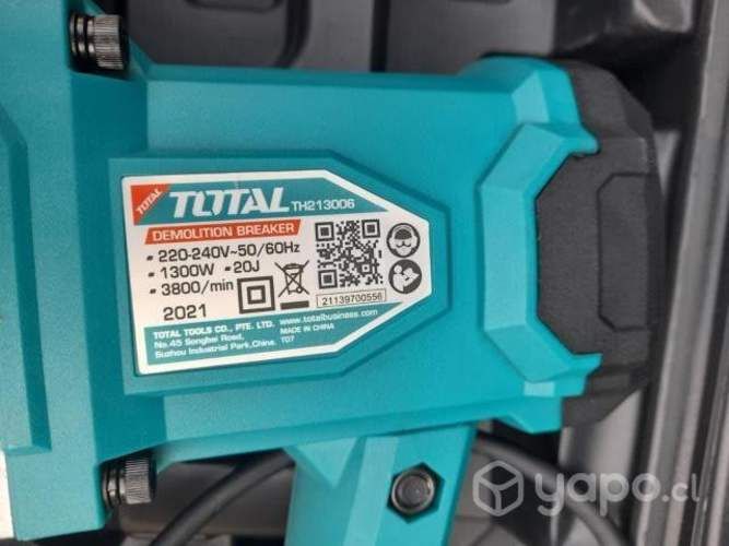 Martillo cincelador sds hex 1300w total