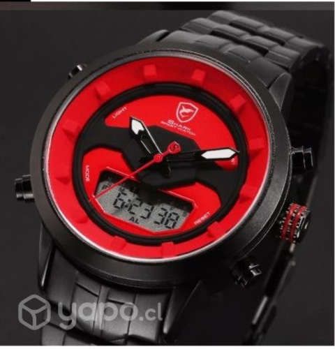 Reloj Shark Réquiem deporte hora dual alarma cale
