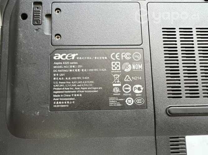 Noteboock acer aspire 4320