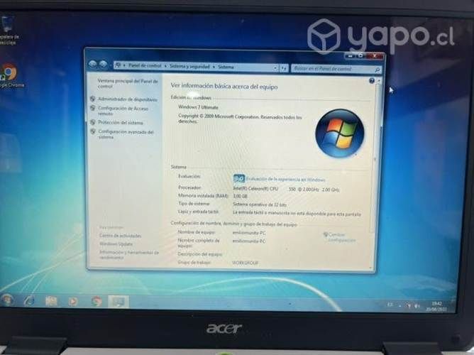 Noteboock acer aspire 4320