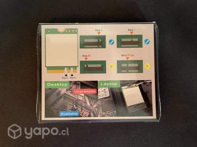 Tarjeta Wifi gamer 6E AX para notebook con BT 5.2