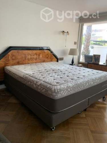 Cama Europea Icon King Rosen, con 2 bases y colchó