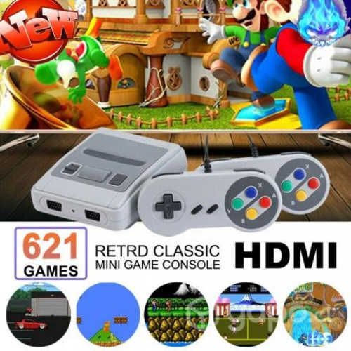 Consola PowerRetro Super Mini SFC HDMI 621 Juegos