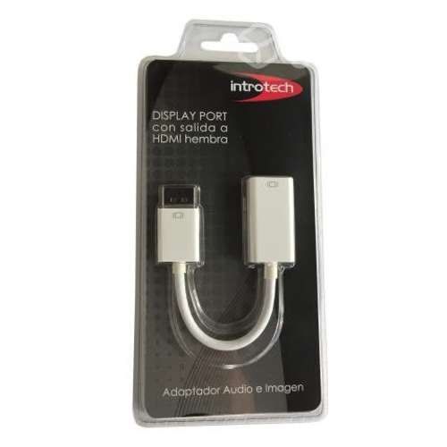 Cable Display Port Macho a HDMI Hembra Introtech