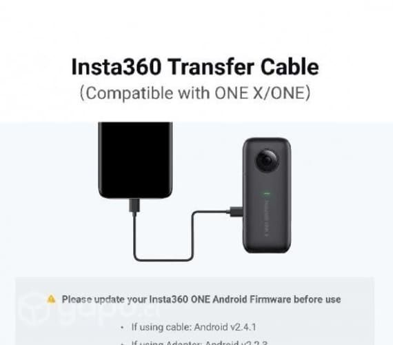 Cable de Carga y Transferencia Camara Insta 360 Ca