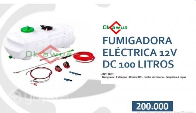 Fumigadora Eléctrica 12V DC 100 litros