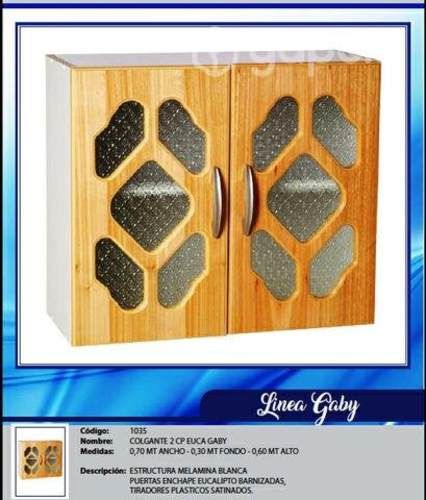 Muebles mural colgante 2 puertas color euca