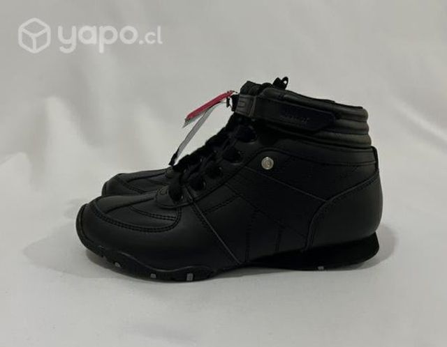 Botín De Colegio 80% Cuero Marca Teener N*37 Negro