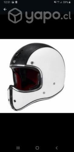 Casco Vintage Exclusivo Forrado Cuero