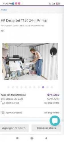 Impresora HP desingjet T120