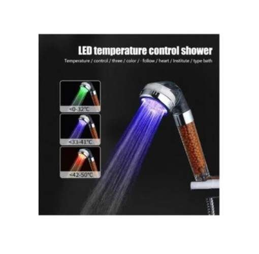 Cabezal Ducha Led Rgb Purificadora De Agua Led