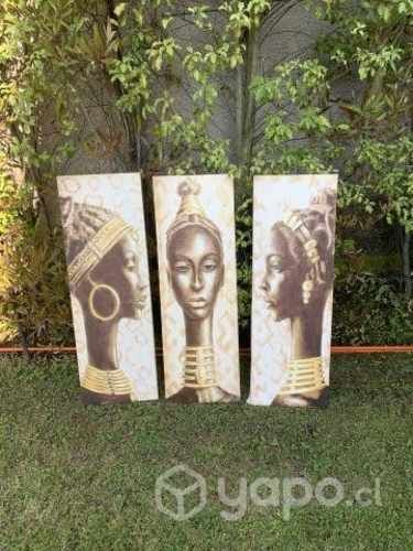 tríada de cuadros etnicos