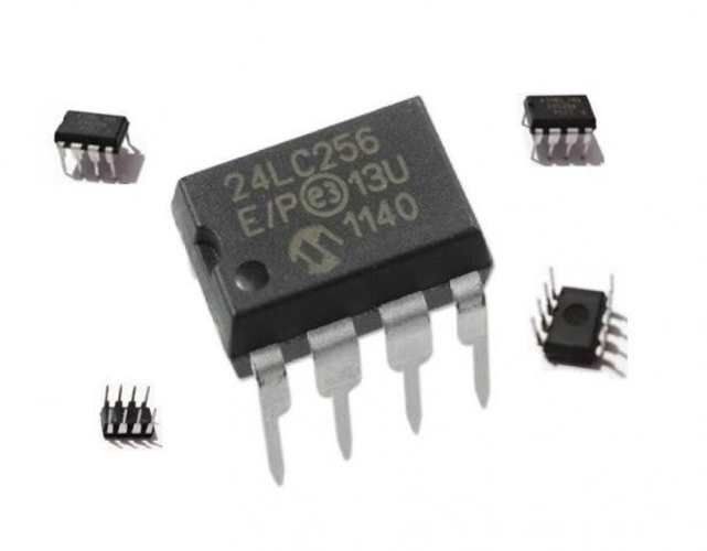 Eeprom 24c256 / Dip 8 32k. / I2c Atmel. ( Pack 5 U