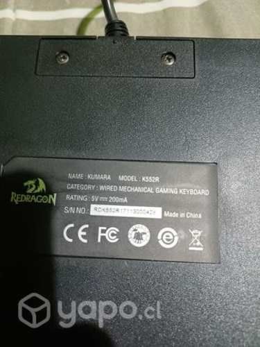 Teclado Mecánico Redragon Kumara K552R
