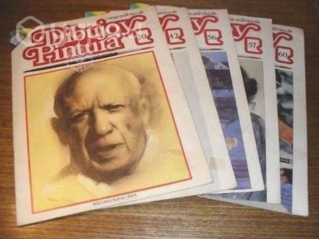 5 revistas dibujo y pintura (coleccion años 80)