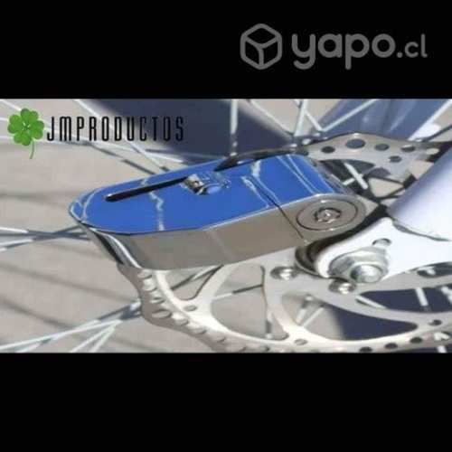 Candado Freno Disco Moto Bici Alarma Bloqueo Antir
