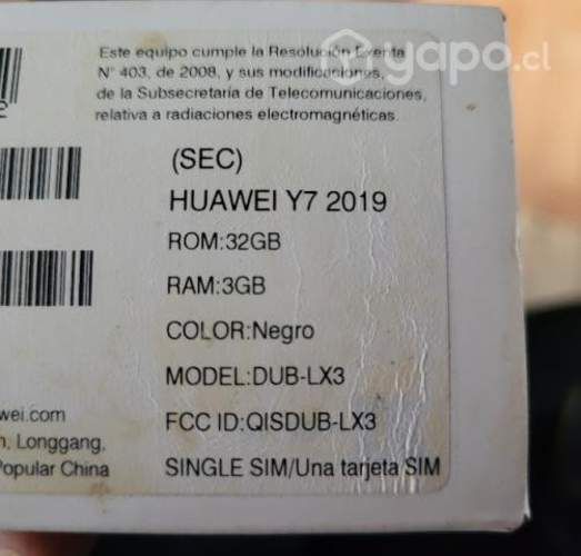 Celular Huawei Y7 2019