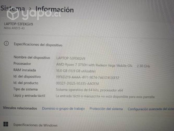 Notebook Acer nitro 5