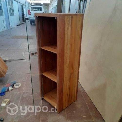 Mueble vinilos 3 casilleros con puerta