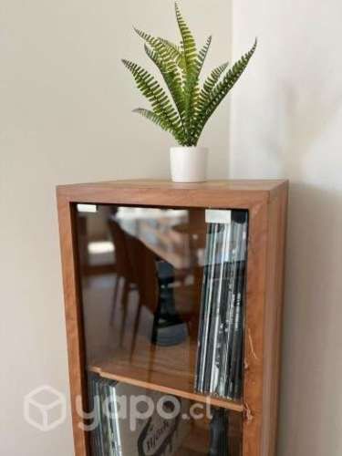 Mueble vinilos 3 casilleros con puerta