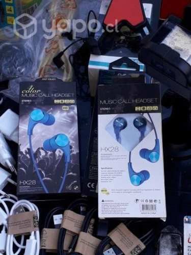 Accesorios de celular audifonos cargadores soporte