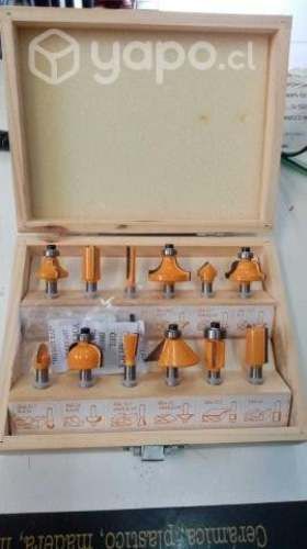 Set de 12 fresas 1/4