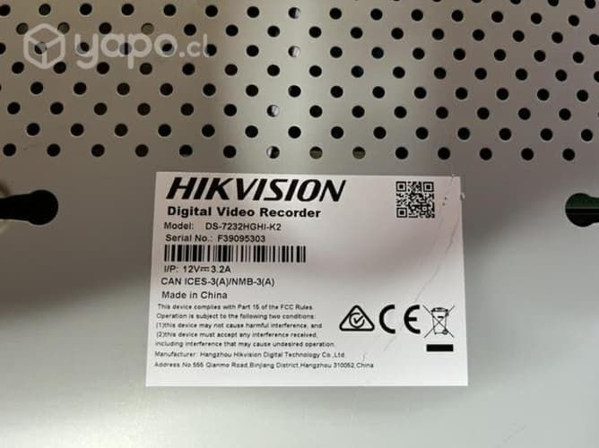 Dvr hikvision 32 canales