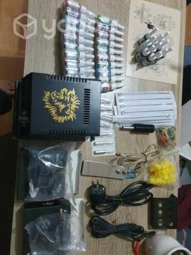Maquina para tatuar con todos sus productos