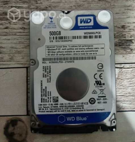 Ram ddr3 y disco duro 500 gb