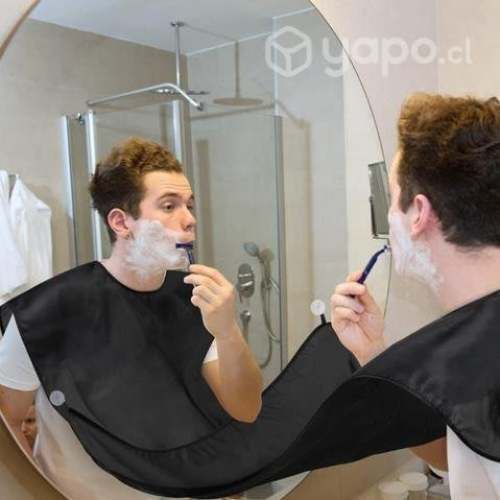 Capa para barba hombre con chupon de espejo