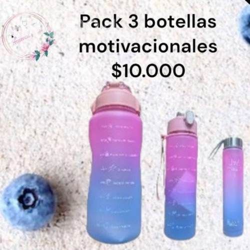 Trio de Botellas motivacionales