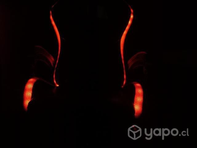 Silla gamer luces led comodo