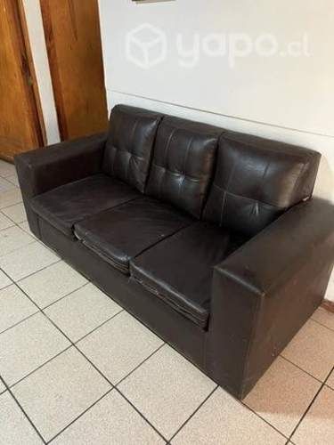 vende sofá 3 cuerpos eco cuero