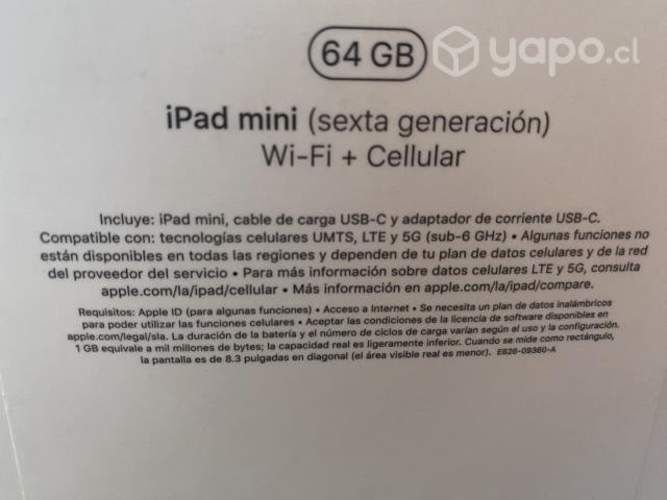 Ipad Mini 6ta gen