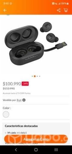 Audifono inalámbrico blancos