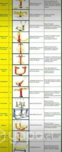 Maquina ejercicio plazas