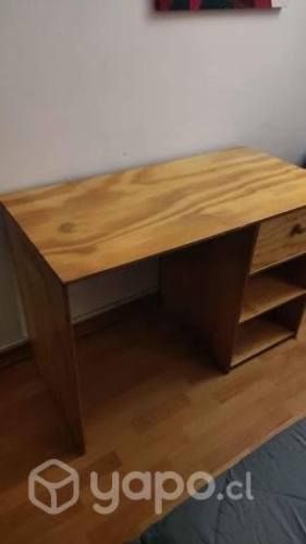 Escritorio Hecho A Mano + Cajón + 2 Cajoneras
