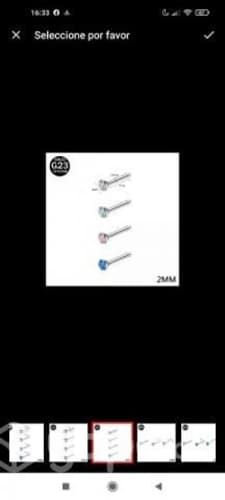 Aros para la nariz de titanio