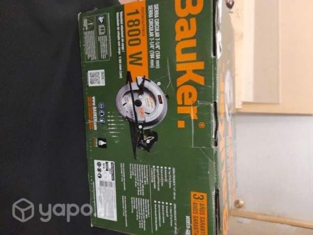 Sierra circular Bauker Nueva motor 1800