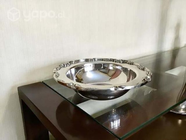 Espectacular fuente frutera plaqué Wm Rogers & Son