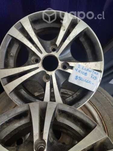 Llantas apernadura 4/108 aro 13