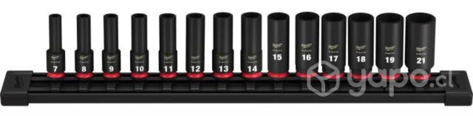 Set 14 Dados Métricos 6 Puntas 3/8" Milwaukee