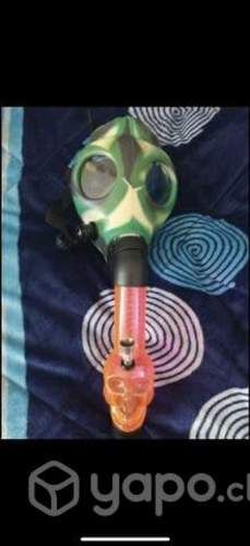 Máscara para fumetas dos veces usada