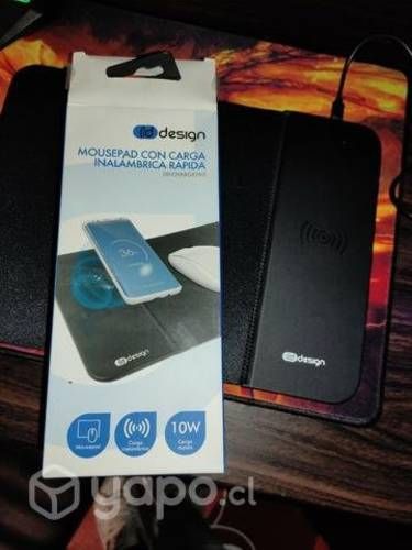 Mousepad con carga inalámbrica