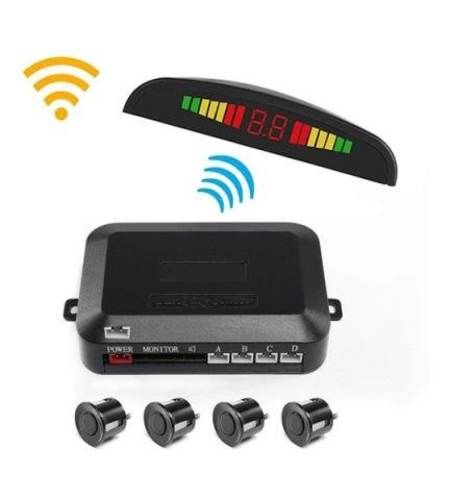 Sensor De Retroceso Auto 4 Puntos Led Audio