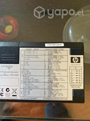 Cacluadora financiera hp 12c