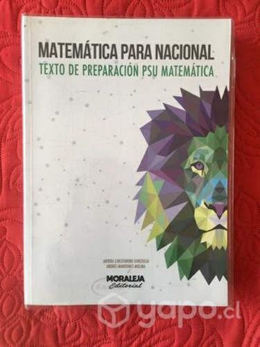 Libro PSU usado "Matemática para Nacional