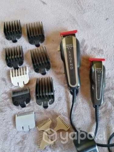 Pack maquina de cortar cabello mas patillera