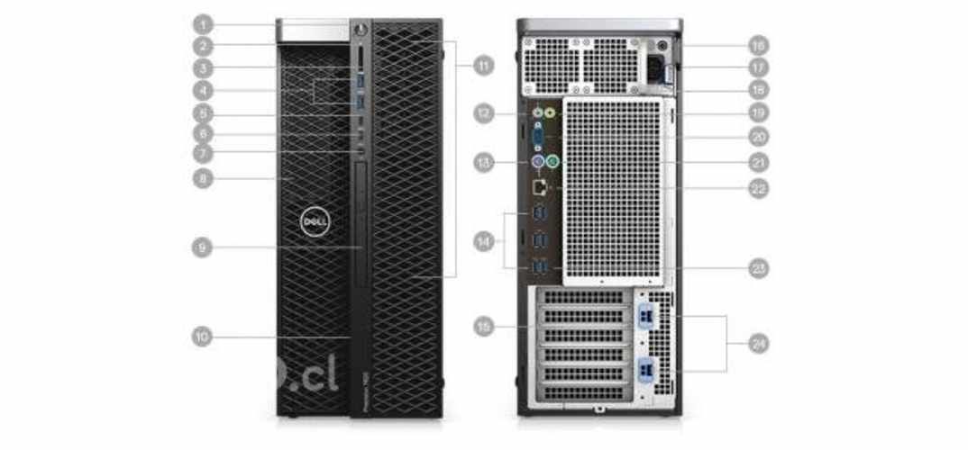 Precision 7820 Tower Workstation usada tipo server